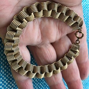 Victorian chain 14k gf bracelet 7.25” long